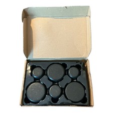 12 Pc Basalt Hot Stone Set Massage Therapy - Spa Kit - 2 Sizes
