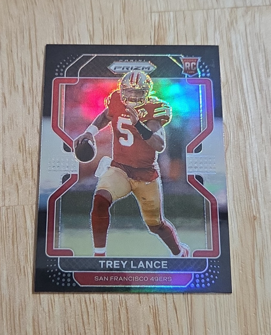 2021 Chronicles Prizm Black TREY LANCE Silver Prizm #PB-4 Rookie RC 49ers SP