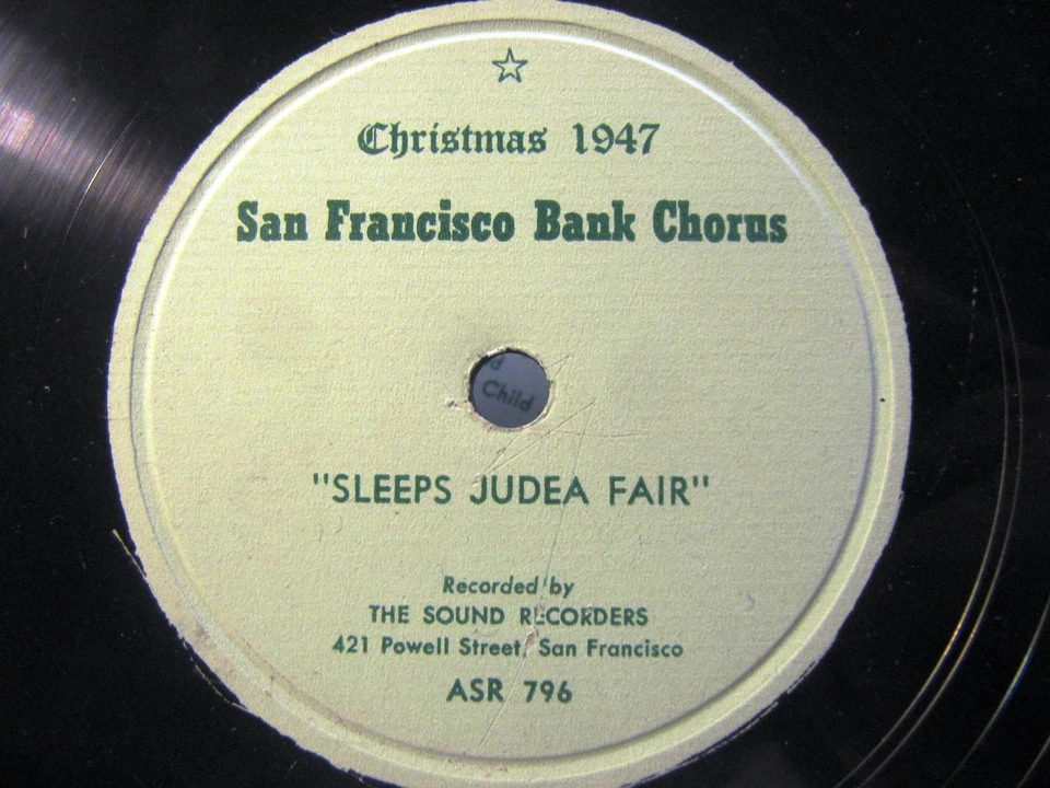Live 1947 Herbert Boswell Nanney San Francisco CHRISTMAS CONCERT SOUND RECORDERS Foto 3 de 4