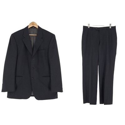 Digel Mens Suit Jacket Virgin Wool Two Piece Formal Oq4 Size EU 52 UK/US 42R