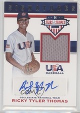 2017 USA Baseball Stars & Stripes Jersey Ricky Tyler Thomas (Blue Ink) Auto 0a2