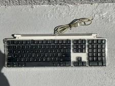 Apple Pro Keyboard M7803 USB Wired Clear Black TESTED Working Vintage iMac G5