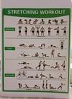 STRETCHING & RESISTANCE BAND WORKOUT ( 2 x A4 )  Laminated Sheets, Fitness Plan 