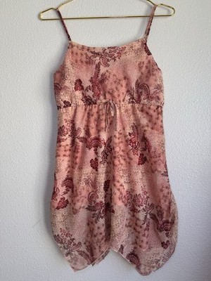 NWT! Vtg Limited Too Y2k Top Fairy Boho Floral  Layered Festival Tank Sz: L