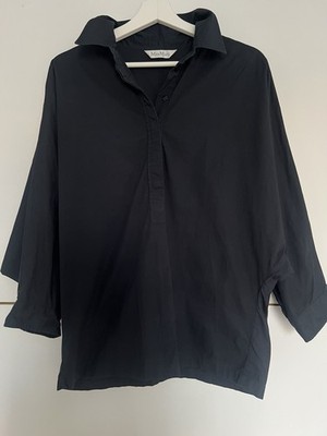 Max Mara Shirt Bluse dunkelblau 36 S 38 M Marine