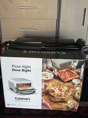 Cuisinart Indoor Pizza Oven Silver Convection 12.5'' Pizza Stone Peel Deep Dish