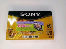 Sony Hi8 Metal Particle Video Tape 120 Min - P6-120HMPL  1 UNIT New Sealed