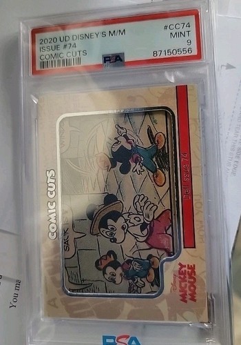 2020 Upper Deck Disney's Mickey Mouse Comic Cuts Issue #74 Psa 9 Gem Mint