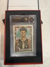 2023 Topps Allen & Ginter Victor Wembanyama BGS BLACK LABEL 10 w game used ball