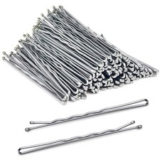 120 Pack 2.75 Inch Silver Bobby Pins Jumbo Hair Pins for Thick Gray Hair Box
