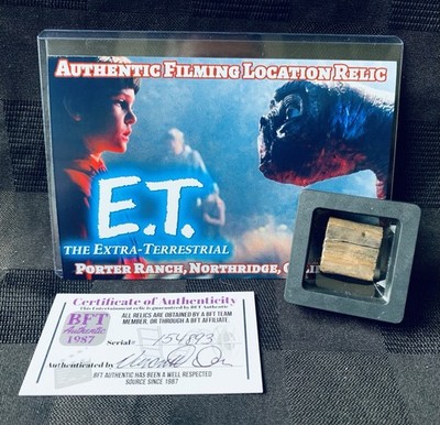 ET The Extra Terrestrial Filming Location Relic Original Movie Prop 