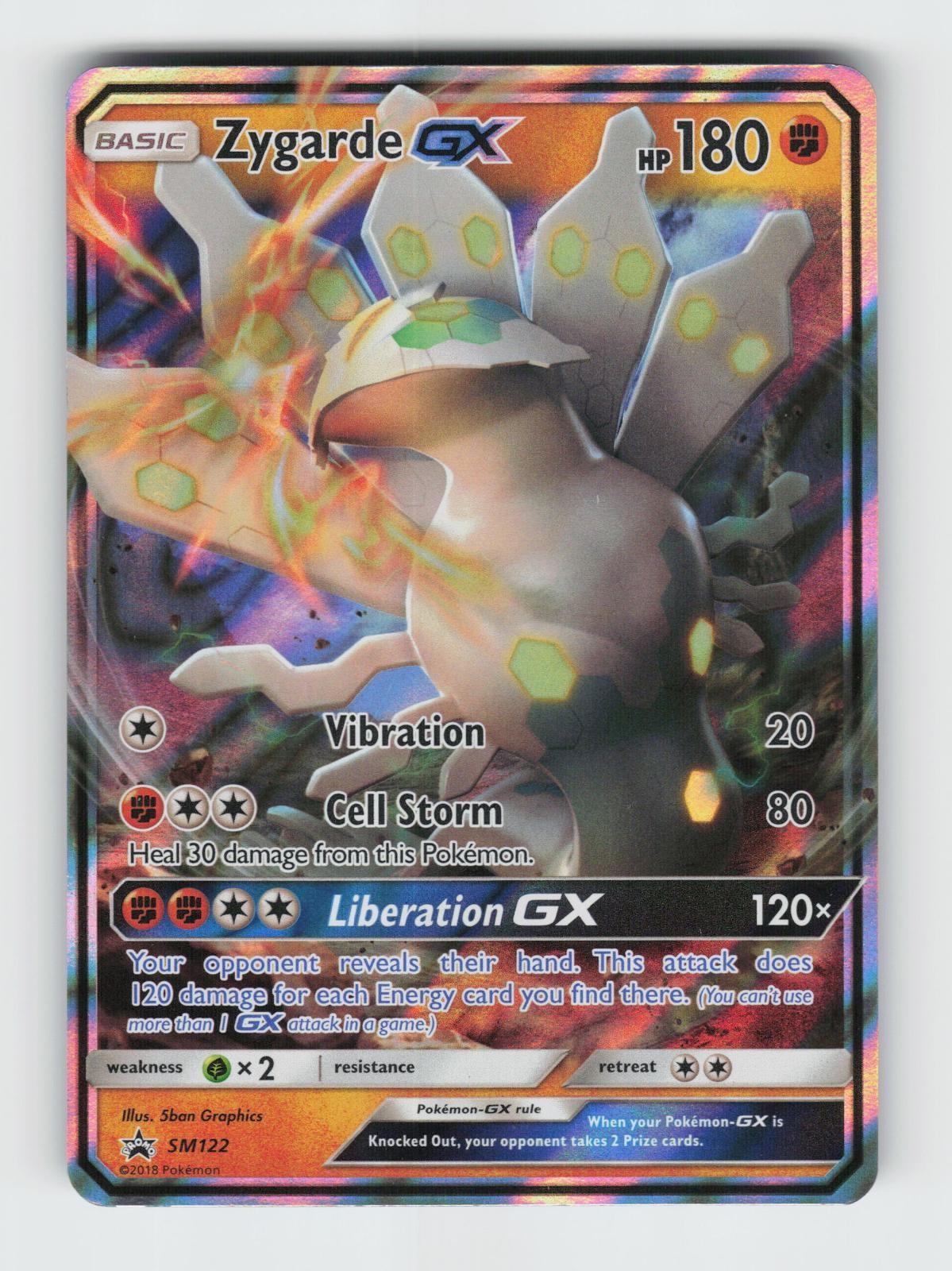 Zygarde GX - SM122 Holo Promo Sun & Moon Promo Pokemon LP Graphics