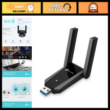 USB WiFi 6 Adapter AX1800 for Desktop PC - Dual Band Wireless Network Card