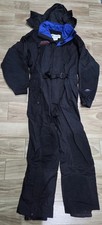 Columbia Titanium Mens Snow Suit Small Black Ski Vintage Winter RBB10720 EUC