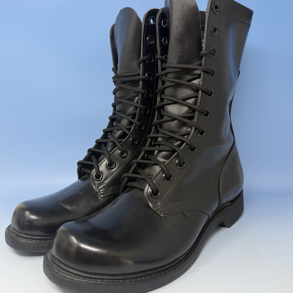 Men\'s Black Leather Corcoran Lace Up Combat Boot 12D Corcoran Combat Boots Mens 10.5 EE Black Good Leather Canvas  main image 2