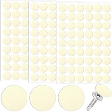 3 Sheet Self-Adhesive Screw Cover Stickers, PVC Non-Faded Screw Hole Cover Caps,