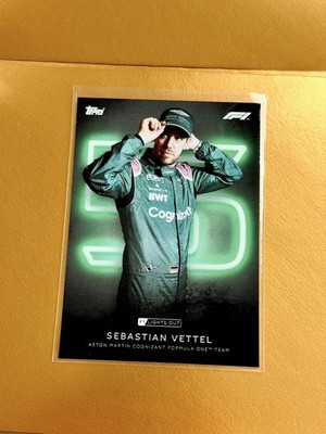 2021 Topps Lights Out Formula 1 F1 Sebastian Vettel Aston Martin Cognizant Team