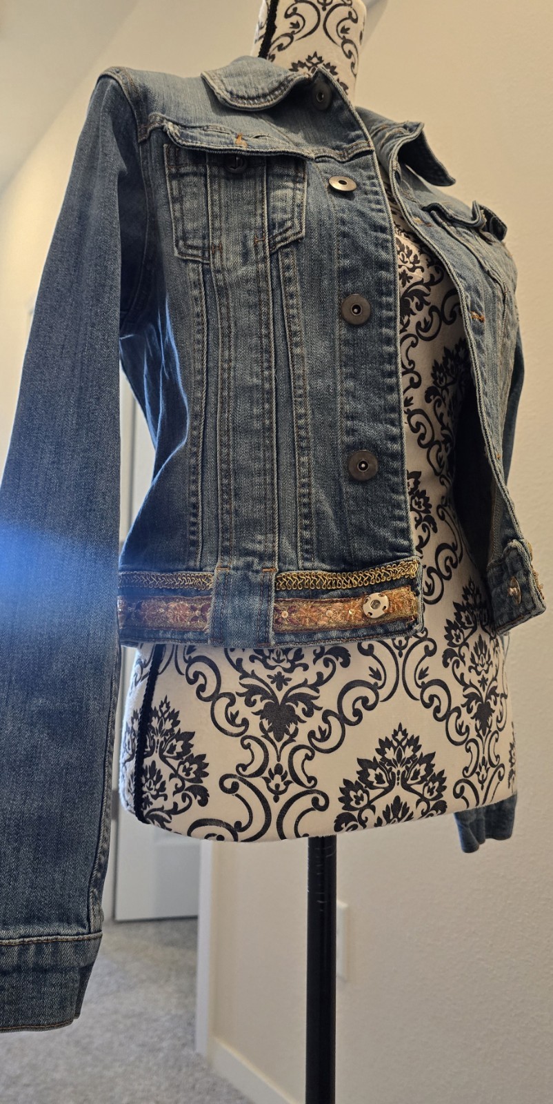 Devoted Retro Western Sequened Boho Chic Indie Sl… - image 3