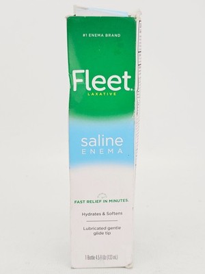 Fleet Laxative Saline Enema for Adult Constipation 4.5 Fl Oz bb 4/28