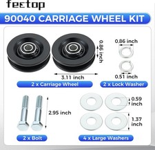 2Pack 90040 Carriage Wheel Kit For TranzSporter TP250 and TP400 Ladder Hoist