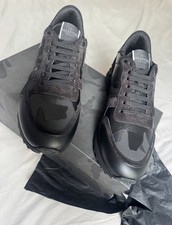 Valentino Garavani Rockrunner Camouflage Trainers – Black – UK 9.5 – Never Worn 