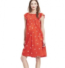 NWT Hatch Lula Floral Dress cotton RED SZ 2 India made bust 44