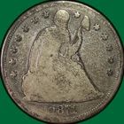 1871 Seated Liberty Dollar Good G Coin #38063