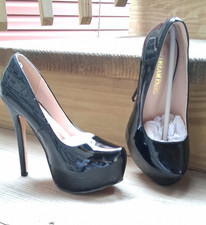 Women's High Stilettos Heel Elegant Pump Shoes Slip on Party Pump Shoes - Sz 5.5