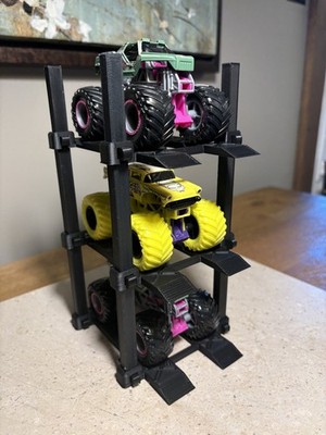 Monster Jam AND Hot Wheels Monster Truck Garage/Display