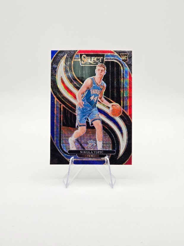 Nikola Topic 2024-25 Panini Select RC Premier Tri-Color Prizm #171 Thunder