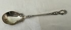 Vintage WALLACE  Violet Sterling Silver Jelly  Spoon Scalloped Bowl  S monogram — photo 1