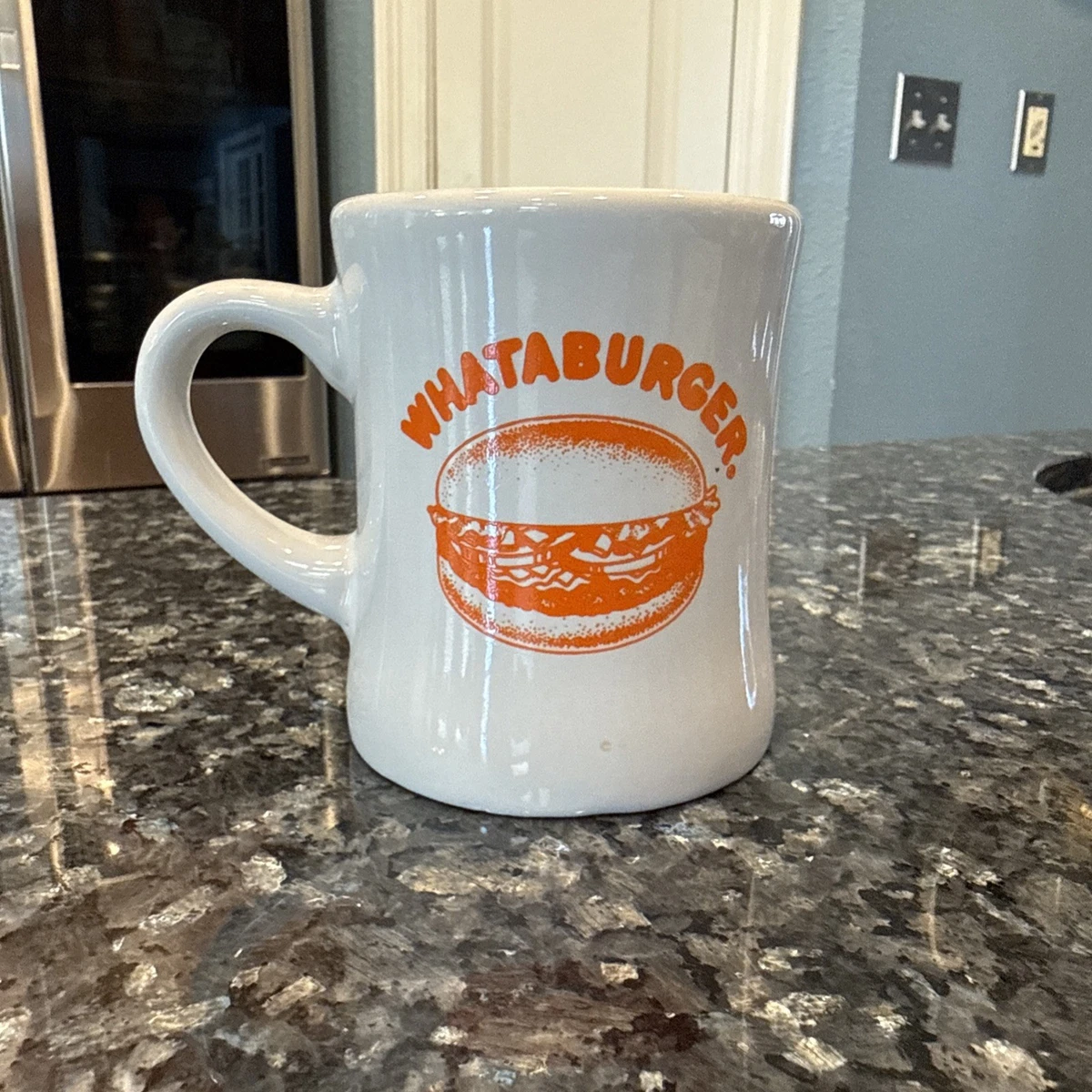 Tasse à café céramique gaufrée WHATABURGER 50e anniversaire 1950-2000