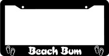 Beach Bum License Plate Frame Beach Bum License Plate Frame