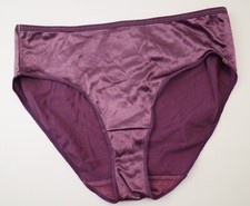 1 NEW Hanes Her Way VTG Y2K Mid-00s Stretch Satin Hipster Panty MEDIUM