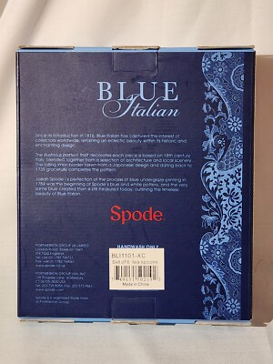 Spode Sottobicchieri Italian Blue – Set Da 6, In Sughero Rigido Con Finitura Laccata, 15 Cm