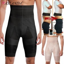 Men Compression High Waist Boxer Shorts Belly Slim Body Shaper Girdle Pants Hot