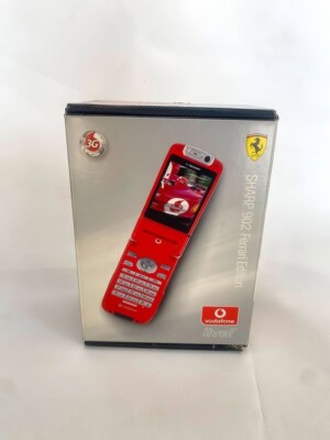 Ferrari 折りたたみ携帯電話 Vodafone レッド本体のみ　（激レア） レア フェラーリ 携帯電話 Vodafone v302sh 完動品 - メルカリ