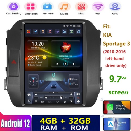 8Core For KIA Sportage 3 10-16 9.7" Carplay Auto Car Stereo Radio Android 13 GPS - Bild 1 von 24