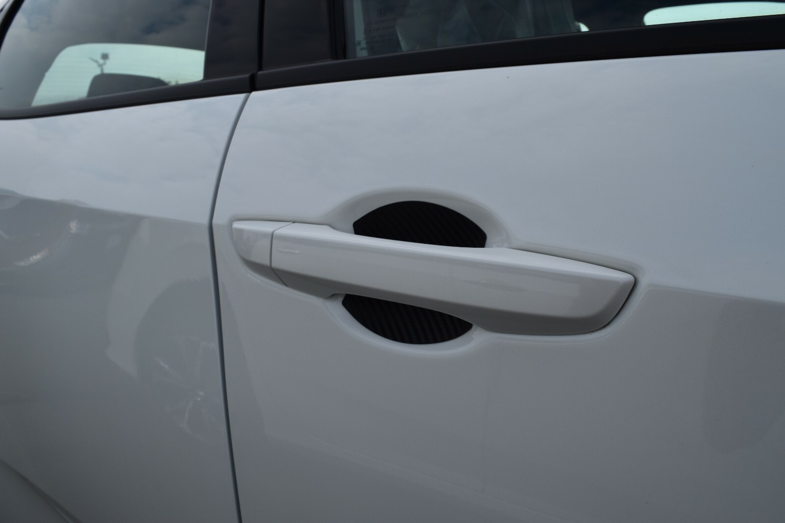 Carbon Fiber Auto Accessory Fits 2019 Jaguar XF Door Handle Scratch