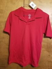 Unisex Children's Wonder Nation XL 14-16 Pre-owned red polo shirt.