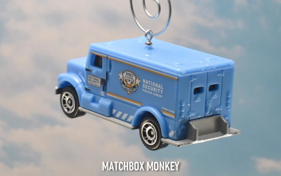 Banco Blindado Brinks Camión Personalizado Árbol de Navidad Adorno Caja de Entrega Adorno Foto 4 de 4