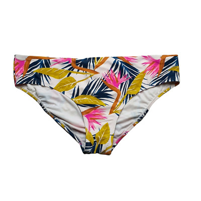 Xhilaration NWT Hipster Swimsuit Bikini Bottoms ~ Pink ~ Floral ~ Sz 20W/22W ~