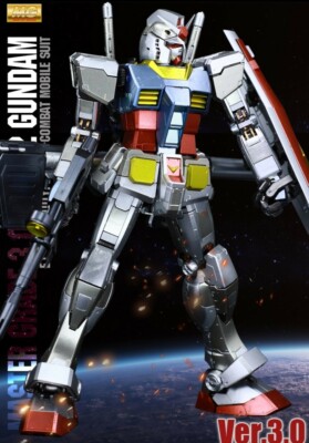NEW Bandai Gundam RX78 V3.0 metallic coating Custom MG 1/100