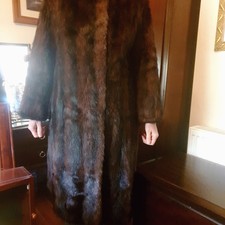 Vintage Brown Full Length Real Mink Size 12-14