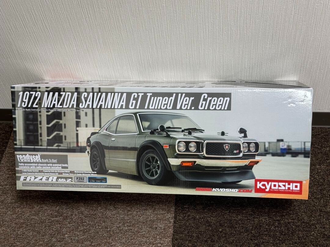 ホビーラジコン KYOSHO MAZDA SAVANNA GT Tuned Ver. 1/10 Scale Radio Controlled Electric Powered 4WD FAZER Mk2