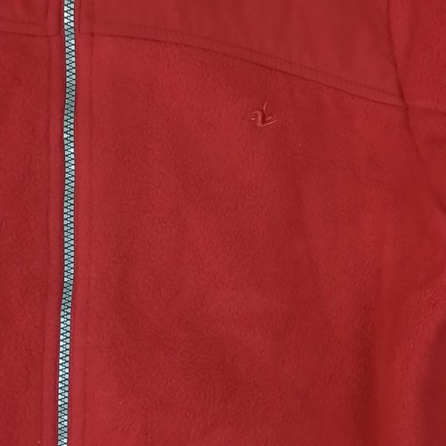 Athletic Works Womens Coat Sz 16/18 Red Heavy Fleece Jacket Full Zip Collar - Picture 13 of 13