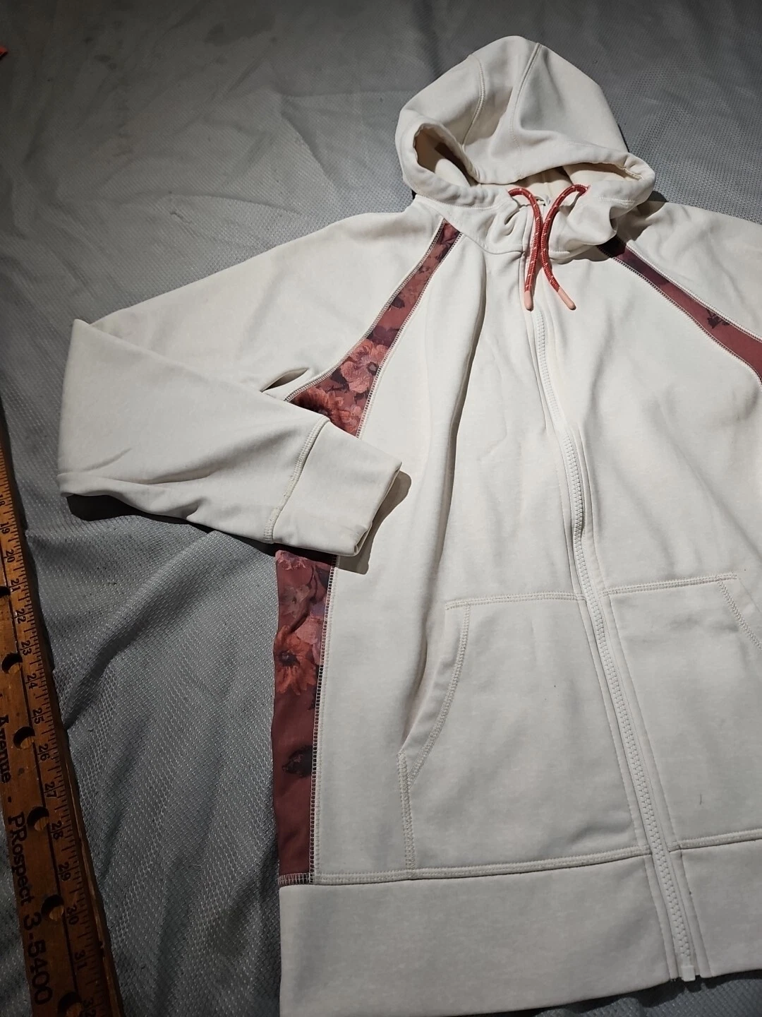 burton floral full zip snowboard top hoodie