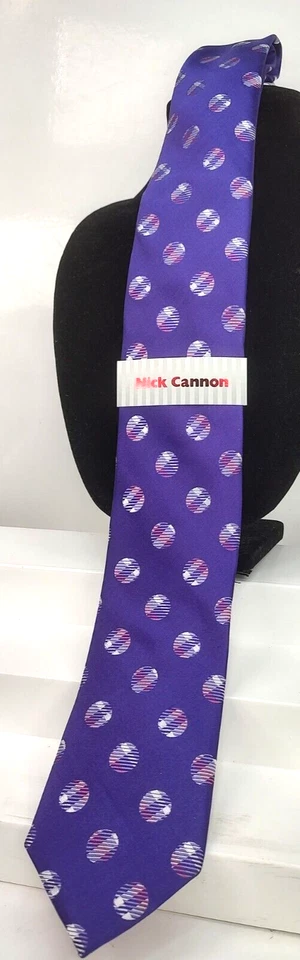 Nick Cannon Extra Largo Nuevo con Etiquetas Corbata Ejecutiva Corporativa 62 x 3 Diseñador Foto 2 de 4