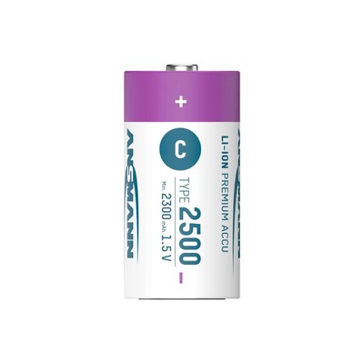 1.5V C-Cell Type 2500 Li-Ion Battery - 2 Piece