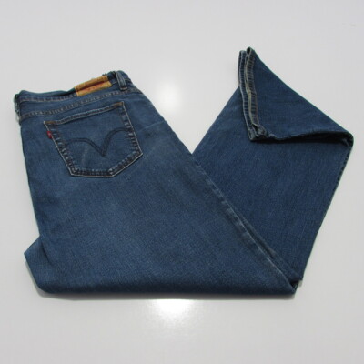 Levis 512 Damen Slimming Fit Bootcut Bein Blau W40 / L 32 REF (M16880
